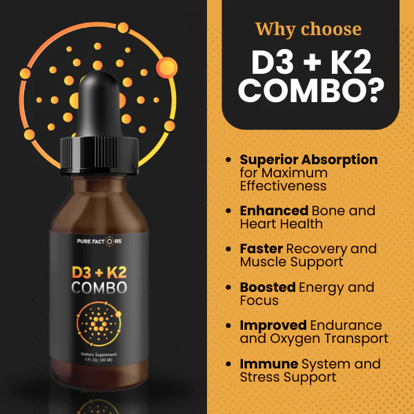 Why choose D3+K2 Combo — superior absorption, enhanced bone and heart health
